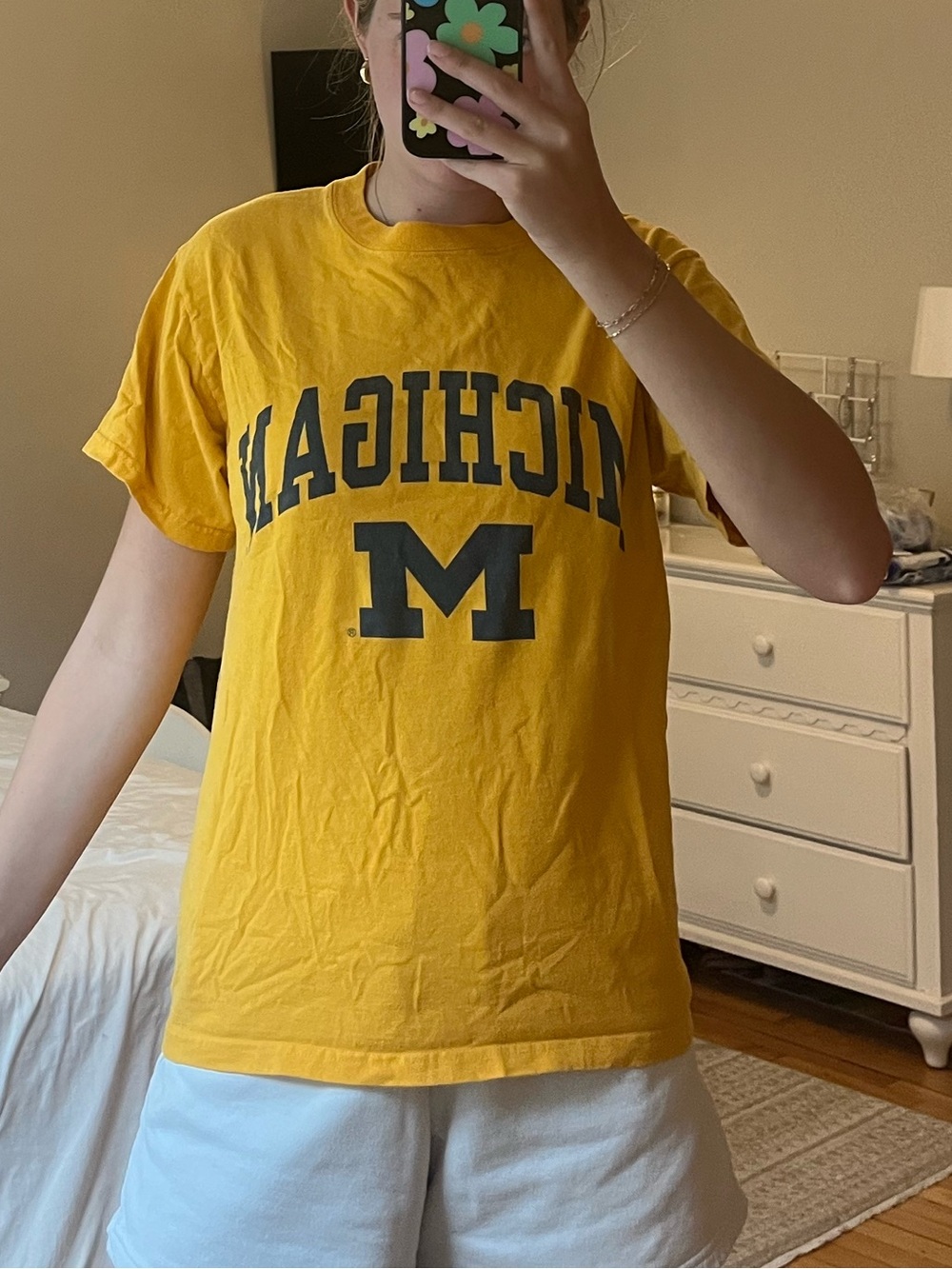 Delta Bright Yellow Magnum Weight Crew Neck Tee